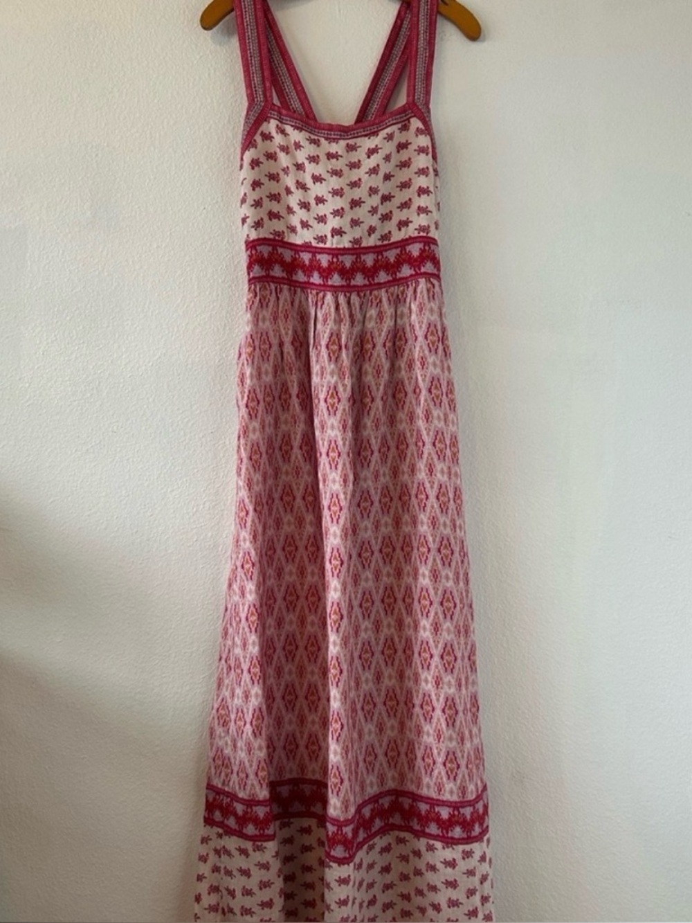 NWT Faherty Gracie Linen Maxi Dress Sz Large $298 MSRP - Picture 7 of 9